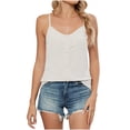thumbnail image 4 of Jusqu'à 30 % de Rabais, T-Shirt à Col Rond pour Femmes, Haut à Manches Torsadées, Couleur Unie, Sans Manches, Mode, Décontracté, Usage Quotidien, Ajustement Confortable Choix à la Mode/100 % Polyester, Marine, Sopatenor, 4 of 7
