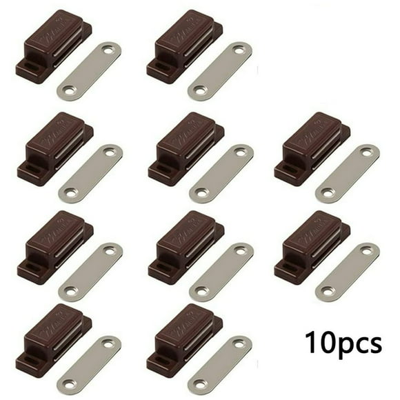EIGTHTAIL 10pc Magnetic Catch Cupboard Door Latch Cabinet Catch Magnet Strong Brown
