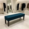 thumbnail image 6 of Long Bench Stretch Slipcover, Pineapple Lattice Full Coverage Seat Protector, Solid Color Elastic Furniture Cover For Dining Bench Piano Bench Bed End Bench, 6 of 6