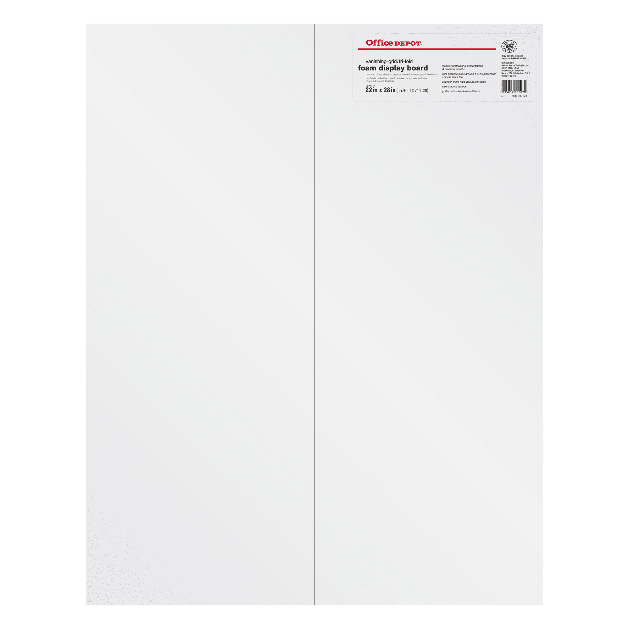 20in 26965 White Office Depot Repositionable Self-Adhesive Foam Boards Pack Of 2 x 30in 