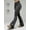 Gray, variant on Women High Waisted Flare Leggings, 4-Way Stretch Bootcut Yoga Pants Tummy Control Butt Lifting Workout Casual Bell Bottom Leggings Black S