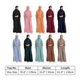 thumbnail image 4 of OBEEII Women Muslim Dresses Hooded Prayer Dresses Hihab Abaya One-Piece Islamic Prayer Dresses Eid Ramadan, 4 of 9