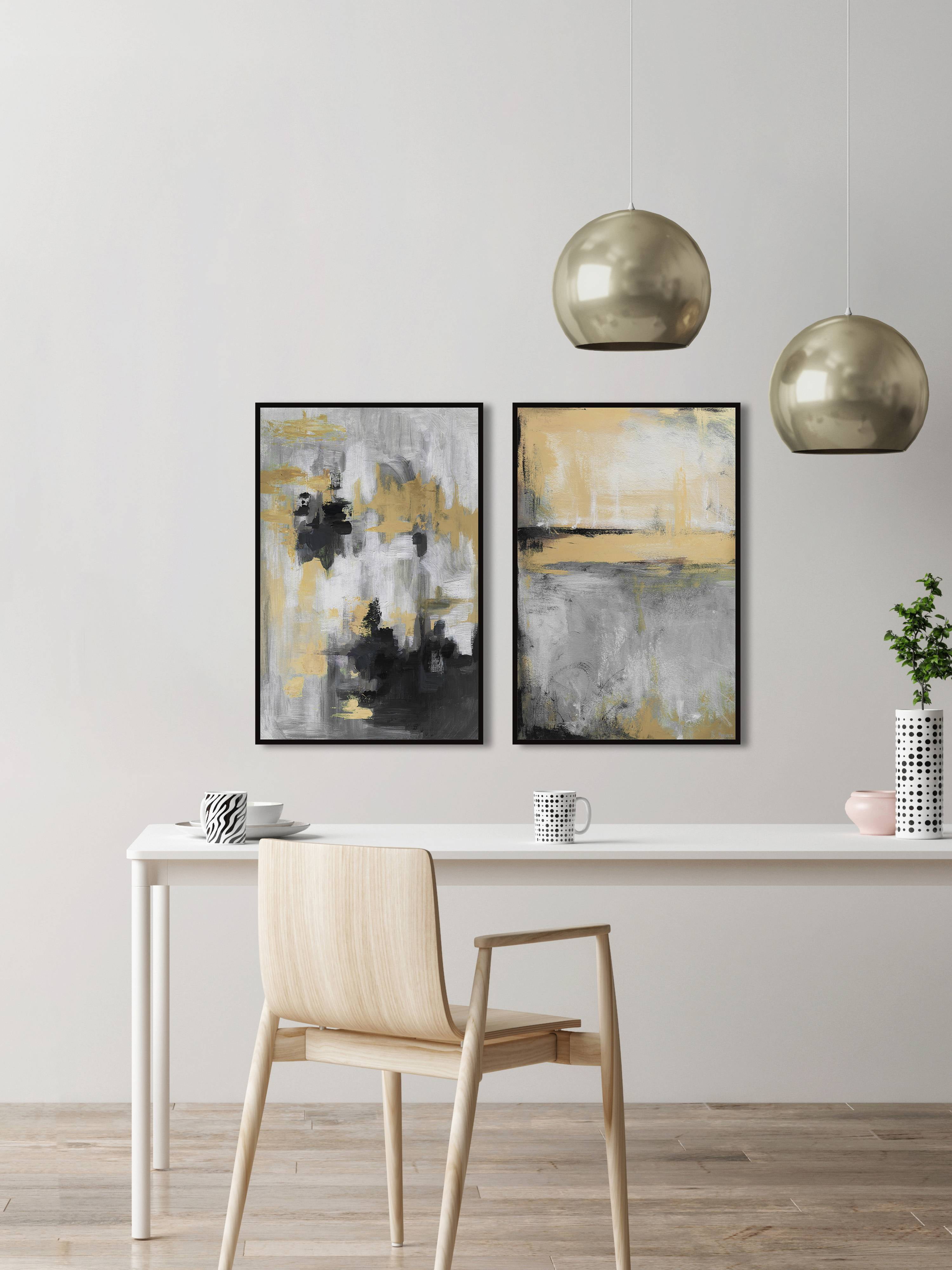 Golden Fog Diptych