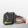 thumbnail image 2 of Dwitch Braided Stretchy Loop - Compatible with Apple Watch Band 38mm 40mm 41mm iWatch Bands Women Men,Elastic Woven Nylon Strap with Magnetic Clasp for Apple watch Series 9 8 7 6 SE 5 4 3 2 1,B, 2 of 10