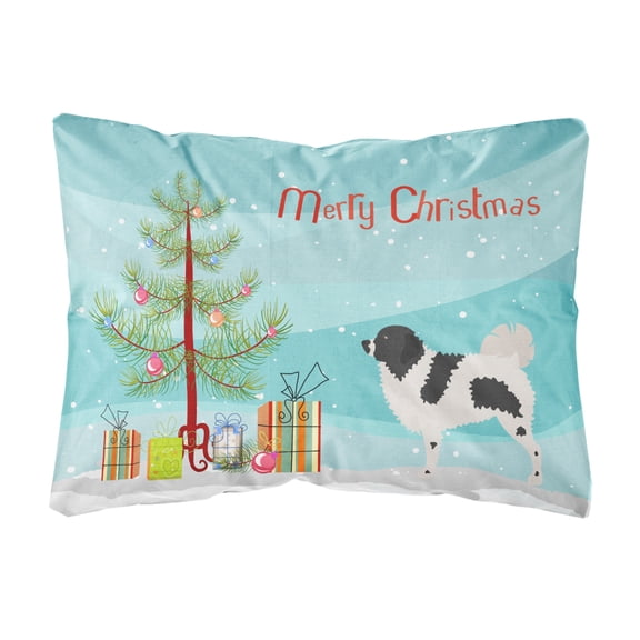 Carolines Treasures BB8444PW1216 Wetterhoun Frisian Water Dog Christmas Canvas Fabric Decorative Pillow, 12H x16W,