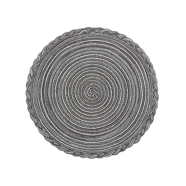 Placemats for Dining Table, 18Cm Ramie Cotton Yarn Dining Table Mat Heat Insulation Pad Table Pads for Dining Room Table