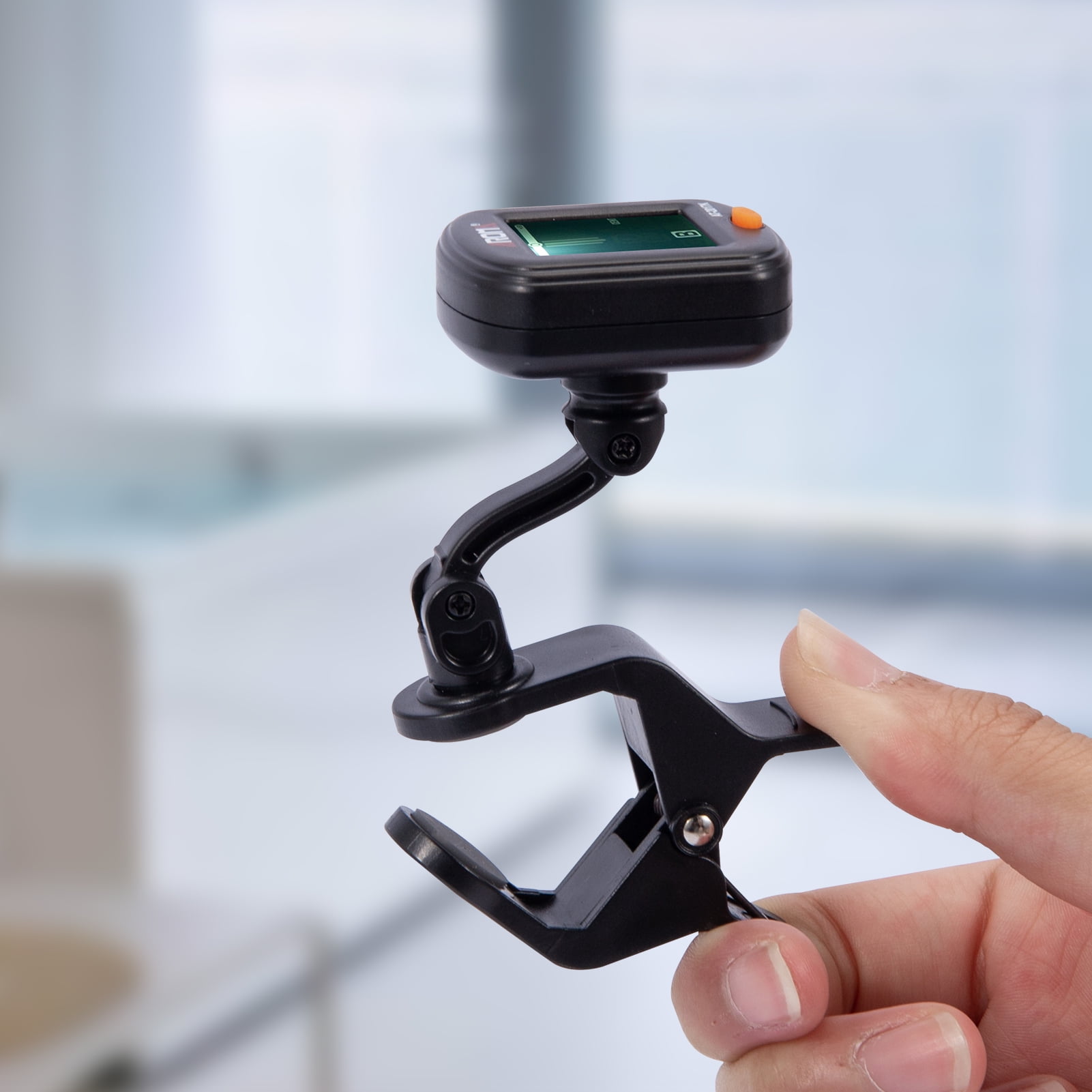 Guitar Tuner Clip On, Professional Clip-On Tuner with Large Clear LCD Display for All Instruments