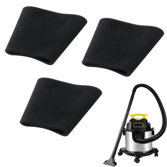19-1600 Foam Filter for Stanley 5-18 Gallon Wet/Dry Vacuums, Fit for Stanley SL18115, SL18115P, SL18116, SL18116P, SL18191P, SL18199P, SL18117, SL18701P-10A, SL18410P-5A, SL18410-5B,3-Pack