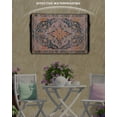 thumbnail image 6 of Outdoor TV Cover 60 to 65 Inch Weatherproof, Orange Boho Floral Waterproof TV Screen Protector for Outside Decor with Zipper and Pocket 58"L x 37"H , Medieval Vintage Texture, 6 of 7