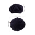 thumbnail image 2 of unbranded Sombrero Boina Vintage Oscuro Con Para Mujer Estilo De, 2 of 6