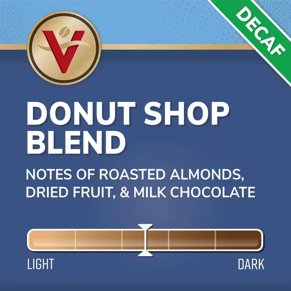 Decaf Donut Shop Blend Coffee Medium Roast Single Serve Coffee Pods for Keurig K-Cup Brewers (42 Count)