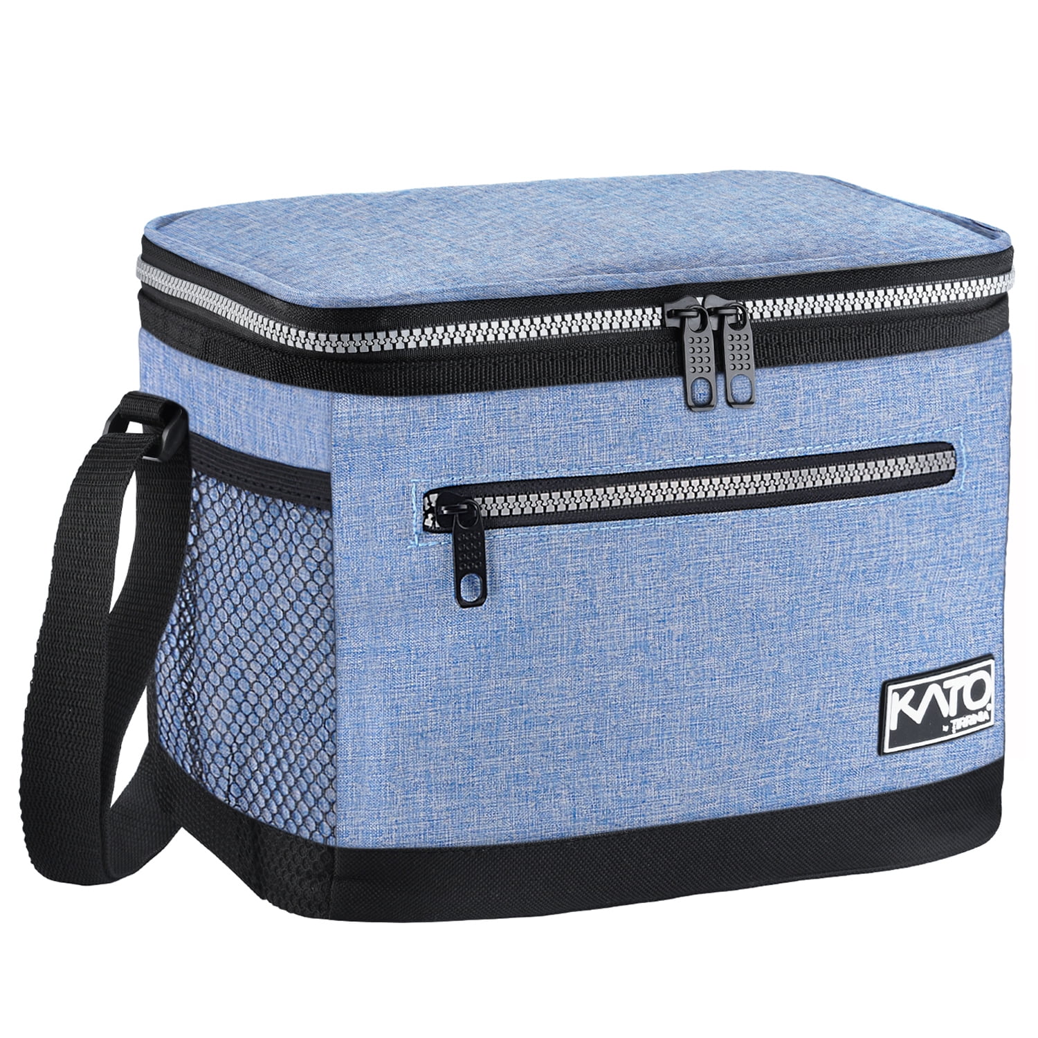 Tirrinia Insulated Lunch Bag for Women, Men, and Kids, Leakproof Thermal Reusable Meal Prep Bento Box for Office Work and Back to School, Medium, Light Blue, 8 L Capacity