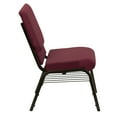 thumbnail image 6 of Flash Furniture Burgundy Fabric Church Chair,PK4 4-XU-CH-60096-BYXY56-BAS-GG, 6 of 7