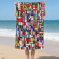 thumbnail image 1 of World Soccer Cup Towel Multiple National Flags Theme 30x60 Inch Large World Soccer Cup Gifts Soft Soccer Beach Towel for Men Women Pool Gym Beach Travel Machine Washable 2026 world Flags Merchandise, 1 of 6