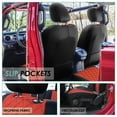 thumbnail image 4 of For 2020-2024 Jeep Gladiator FH Group Neoprene Waterproof Custom Fit Car Seat Covers - Front Set Red, 4 of 5