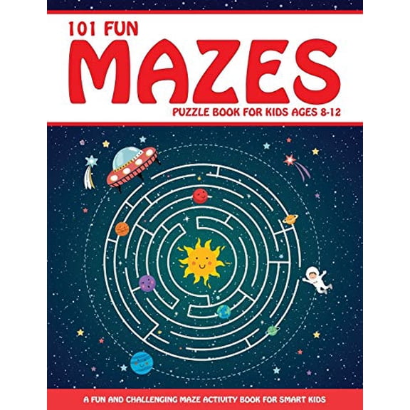 Pre-Owned Maze Puzzle Book for Kids 4-8: 101 Fun First Mazes for Kids 4-6, 6-8 year olds Maze Activity Workbook for Children: Games, Puzzles and Problem-Solving (Maze Learning Activity Book for Kids)