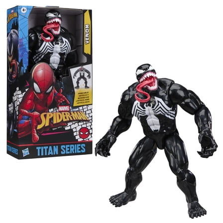 Marvel Spider-Man Titan Series Venom Deluxe Action Figure, 12”, Ages 4 