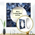 thumbnail image 3 of Designart "Beauty In Adorned Blue Violet" Violets Square Mirror For Wall Decor - Large Blue Square Printed Wall Mirror Art - Square Traditional Mirror - Wall Mounted Square Large Mirror, 3 of 5