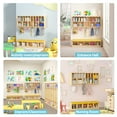 thumbnail image 4 of Advwin Wall Cubbies with Hooks & Cushion Shoe Storage Bench, Wooden Wall Mounted Storage Organizer Diaper Shelves for Daycare, Nursery, Home, School, 4 of 10