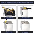 thumbnail image 4 of Hucha Caja de seguridad para dinero Caja de ahorros más grande Banco de dinero de acero inoxidable Frasco para monedas en efectivo para adultos Niños Grils 7.9 pulgadas, 4 of 5