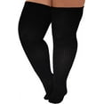 thumbnail image 5 of Plus Size Thigh High Socks for Womens Thick Thighs Cotton Extra Long Over the Knee Stockings Leg Warmer Boot Socks, 5 of 6