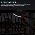 thumbnail image 2 of Para Manillar De Bicicleta Bolsa De Almacenamiento Frontal De Bicicleta De Gran Capacidad Con Tira Reflectante Accesorios De Ciclismo Para Asistentes De Viaje De Senderismo Al Aire Libre qarigey OD010450-01, 2 of 6