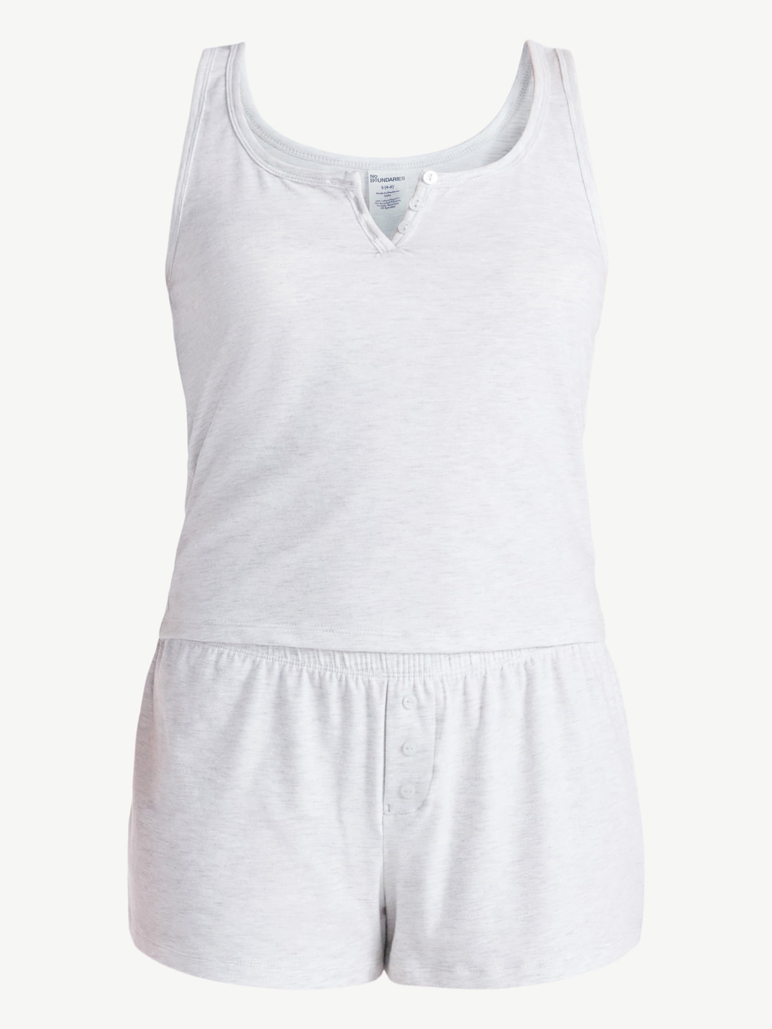 No Boundaries Sleepwear Brami and Shorts Set, 2-Piece Women’s