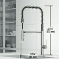 thumbnail image 4 of VIGO Sterling Single Handle Pull-Down Sprayer Kitchen Faucet in Stainless Steel, 4 of 14