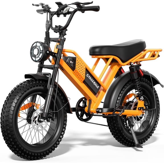 Eilleo Spacewalk M7 Off-Road Electric Bike for Teens and Adults,1500W Peak Motor,24.9 MPH,48V 15Ah Removable Battery,20" Fat Tires,Dual Suspension,LCD Display,UL2849