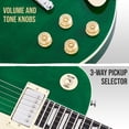 thumbnail image 3 of Guitarra eléctrica LyxPro SB Series LP Style 39" Verde, 3 of 6