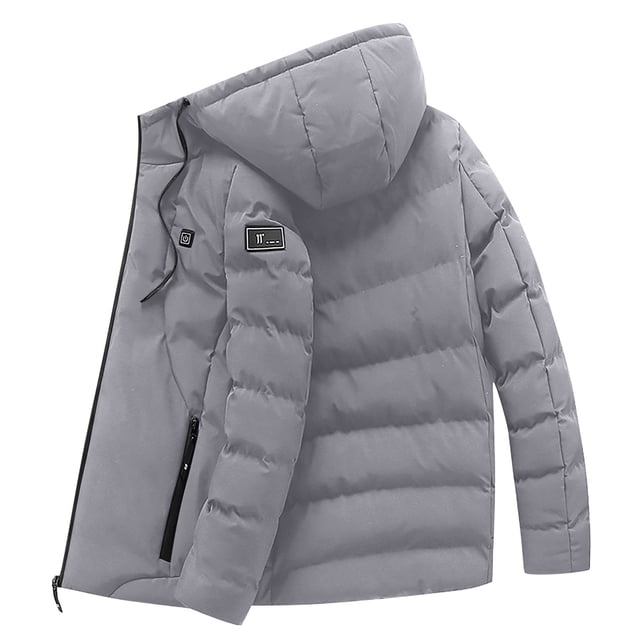 USB Intelligent Constant Temperature Heated Jacket, Windproof Plus Size Coat for Men and Women, Winter Heating Coat with Adjustable Warmth Technology