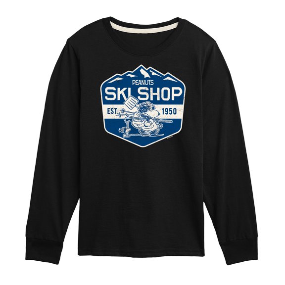 Snoopy and Woodstock Ski Shop - Toddler And Youth Long Sleeve Graphic T-Shirt