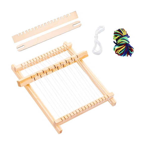 QccHieUs Weaving Looms Kit Tapestry Loom Supplies Creative Mini Handcraft Weaving Machine