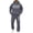 Dark Gray, variant on Men’s Sweatsuit Set Big and Tall Pullover Warm Hooded Sweatsuit Sweat Outfit Set Loose Fit Men Sport Suit Elastic Waistband Streetwear