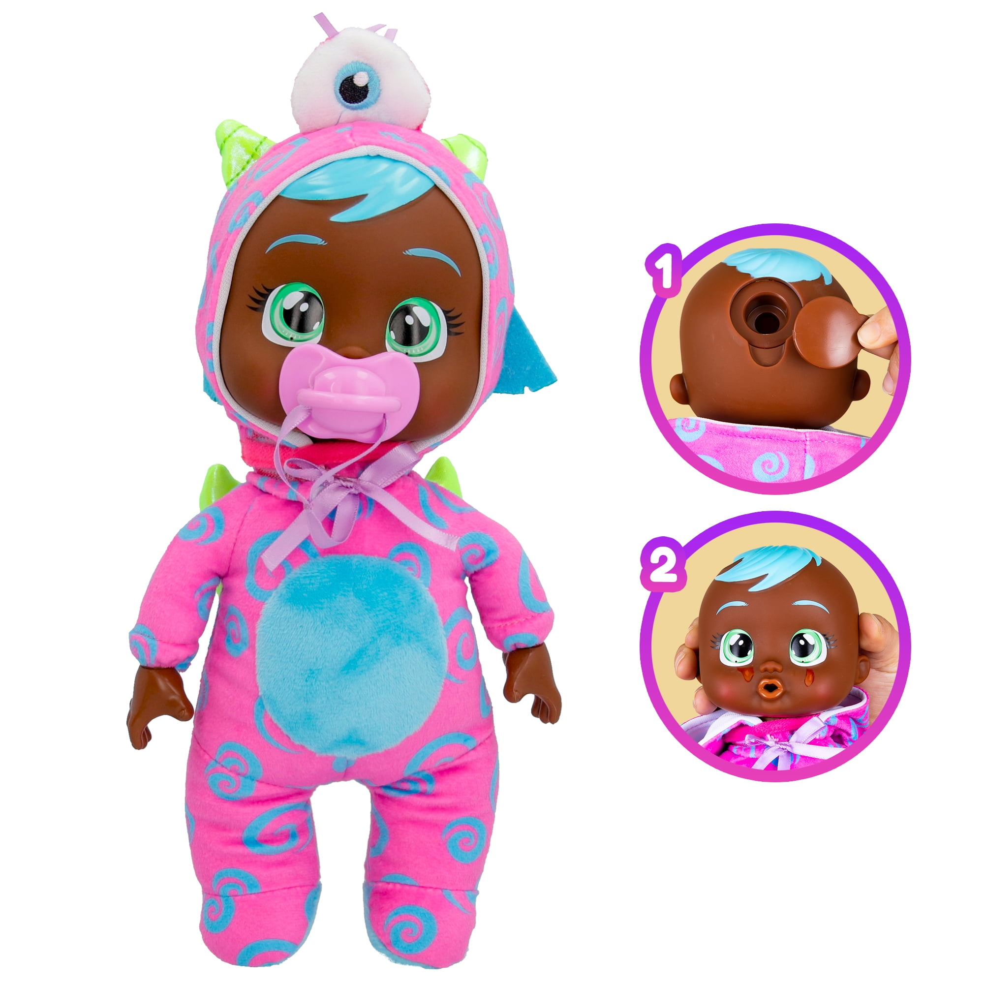 Cry Babies Tiny Cuddles Monsters Fuzz with Monster Themed Pajamas