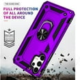 thumbnail image 7 of Starshop Case for Samsung Galaxy A13 4G, +Glass Screen Protector Drop Protection Ring Kickstand Cover Purple, 7 of 7