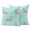 Lemon Green Fruit Green Light Pink, variant on 2 Pack Outdoor Waterproof Throw Pillow Covers,Summer Pink Flamingo Decorative Square Pillow Case Patio Pillowcases for Chair Couch Sofa 16x16in