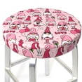 thumbnail image 3 of Daiia Garden Gnomes Stool Covers Round,Round Bar Stool Covers Waterproof Bar Chair Covers Washable Stool Cushion Slipcover for 12-14 Inch Chair-13 inch, 3 of 7