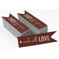thumbnail image 2 of Inkdotpot Real Silver Foil Made With Love Text Tags Favor Hang Paper Tags 100 Pieces, 2 of 6