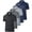 Z795, variant on SPEEDRUN 5 Pack Mens Golf Shirts Fast Dry Performance Polo Shirt Short Sleeve Moisture Wicking Casual Workout Collared Shirt Black/Grey/Light Grey/Navy/Grey Blue 3XL