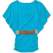 Susie Rose Juniors Plus Batwing Top W/ B