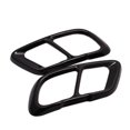 thumbnail image 1 of 2pcs Car Exhaust Muffler Tail Cover Exterior Trim Aluminum High Gloss Black For BMW X5 G05 X6 G06 X7 G07 2019 2020 2021~11879, 1 of 1