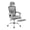 Gray, variant on Spaco Swivel Office Chair, Retractable Footrest, Lumbar Support, Ergonomic, Blue
