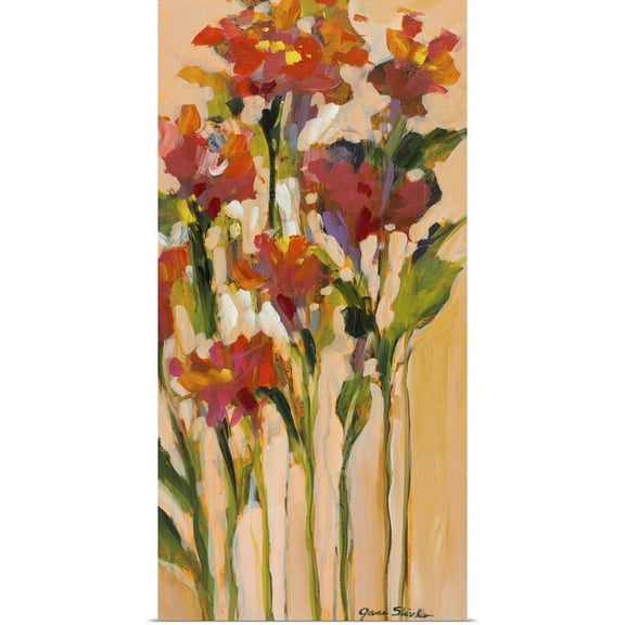 Great BIG Canvas | Rolled Jane Slivka Poster Print entitled Wild Flowers I