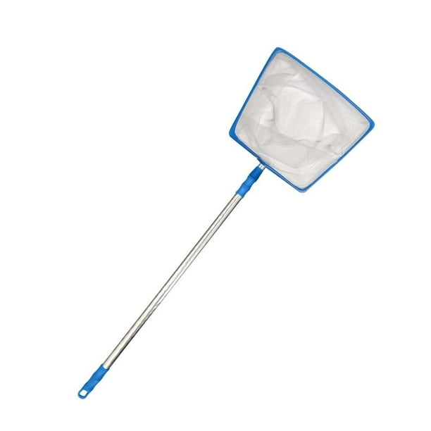 Hand Leaf Skimmer Net with Telescopic Pole Swimming Pool Fine Mesh Leaf ...