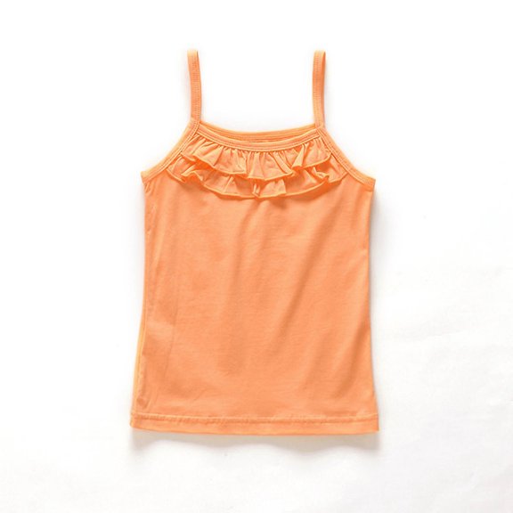 T Shirts for Boys Girls Short Sleeve T Shirts Crewneck Orange Girls Summer Clothes Girls T Shirts 4T
