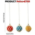 thumbnail image 3 of Christmas Decorations Hangs Christmas JoyMoreHome Christmas Flocked Ornaments For Xmas Tree Christmas Tree Decorations Hanging For Christmas Tree Holiday Christmas Ball, 3 of 4