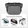 thumbnail image 5 of Hirioo Airplane Routes Around The World for Double Layer Waist Bag Adjustable Fanny Pack For Travel Running Hiking, 5 of 9