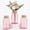 Pink-3, variant on Aqua Blue 2-pack Glass Vase Boho Rope Nautical Decor