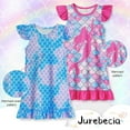 thumbnail image 4 of Jurebecia 2pcs Girls Nightgowns Mermaid Pajamas Ariel Princess Toddler Nightgown Sleepwear Nightie for Kids Little Girls 150 CM 11-12 Years, 4 of 13